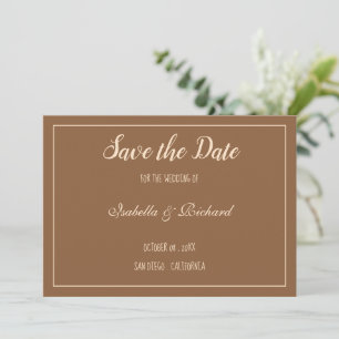 Save The Date Script Modern Terracotta Appartement Enregistrer L