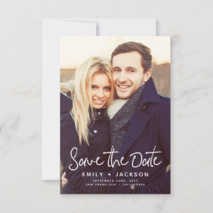 Save The Date Script moderne élégant Enregistrer la photo de dat
