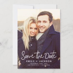 Save The Date Script moderne élégant Enregistrer la photo de dat