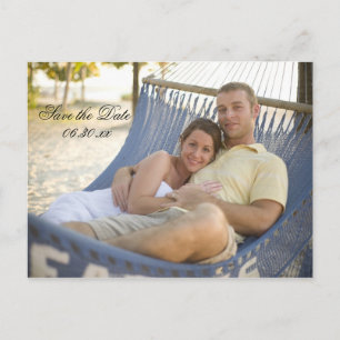 Save the Date Script Photo Post Card