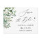 Save the Date Script Simple Elegant Eucalyptus