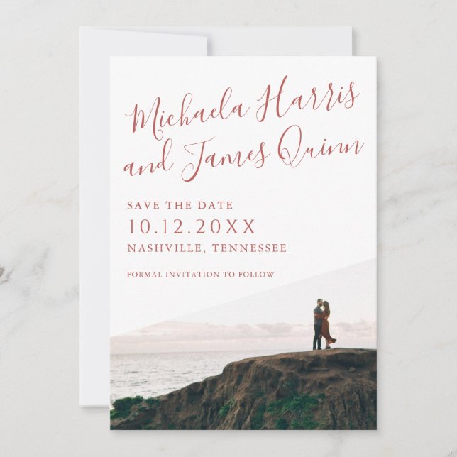 Save The Date Script simple Enregistrer la date (Devant)