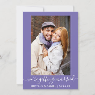 Save The Date Script tendance Se marier Periwinkle