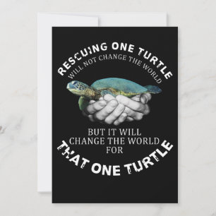 Save The Date Secourir une tortue ne changera rien au monde