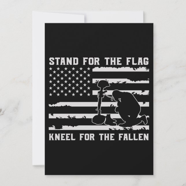 Save The Date Serrer Pour Le Drapeau Pour Le Fallen (Devant)