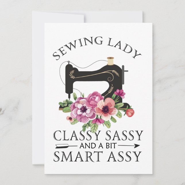 Save The Date Sewing Lady Class Sassy And A Bit Smart Assy (Devant)