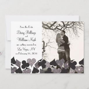 Save The Date Silver Glitz Destiny Las Vegas Photo Enregistrer l
