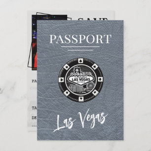 Save The Date Silver Las Vegas Passport Enregistrer La Date