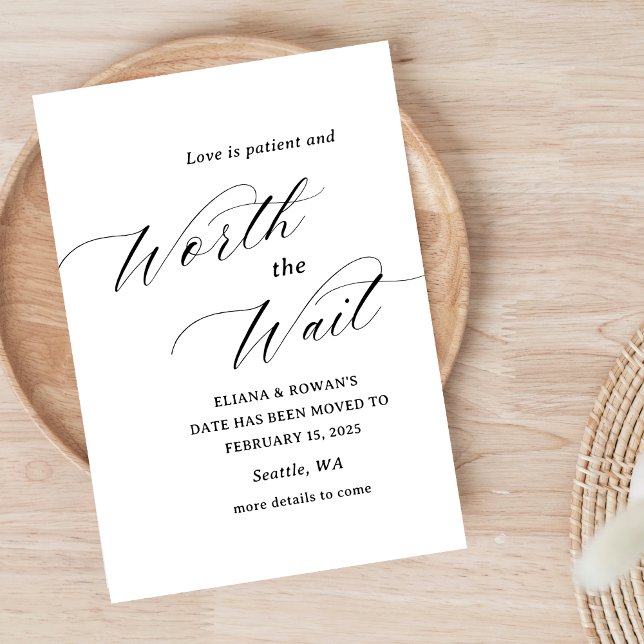 Save The Date Simple amusant Modifier le Mariage de date (Créateur téléchargé)