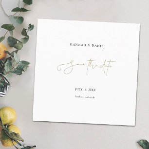 Save The Date Simple chic minimaliste moderne Mariage de script
