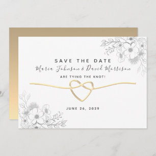 Save The Date Simple Élégant Design Script Mariage Enregistrer L