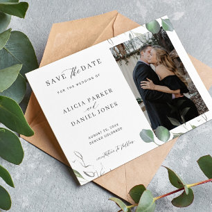Save The Date Simple et élégant minimaliste mariage photo