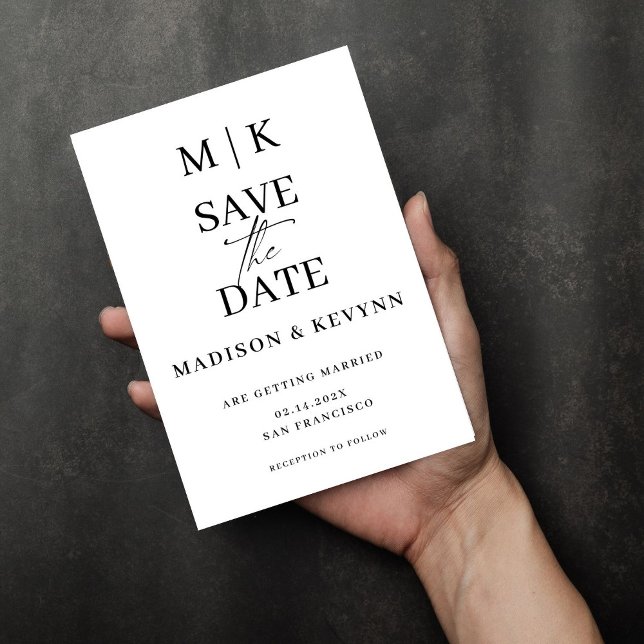 Save The Date Simple Mariage Enregistrer La Date (Créateur téléchargé)