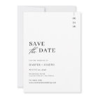 Simple Mariage Minimaliste Écriture Noir et Blanc