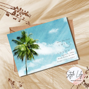 Save The Date Simple Mariage photo de plage