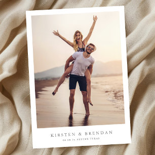 Save The Date simple mariage photo minimal