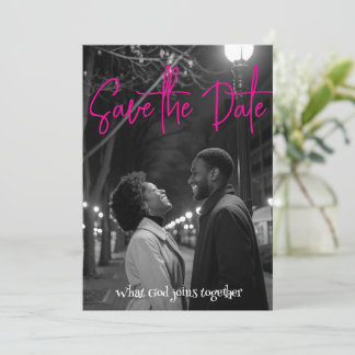 Save the date | Simple minimaliste noir et blanc