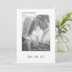 Save The Date Simple minimaliste photo Mariage moderne