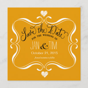 Save The Date Simple Modern Enregistrer la date   blanc marigé