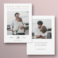 Simple Modern Gold Multi Photo Mariage