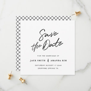 Save The Date Simple Modern minimaliste Script Wedding enregistr