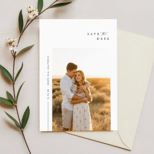 Save The Date Simple moderne élégant Enregistrer la photo de la 