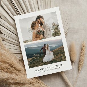 Save The Date Simple Moderne Élégante Photo Mariage