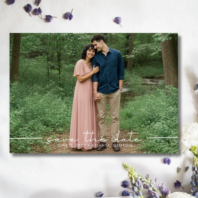 Save The Date Simple Multi Photo Wedding  (Simple Multi Photo Wedding Save The Date)