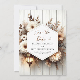 Save The Date Simple Nature Rustique Mariage