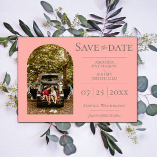 Save The Date Simple Photo d'arche   Faire part de sauvegarde de