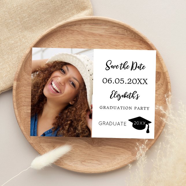 Save The Date Simple photo de remise de diplômes moderne (Créateur téléchargé)