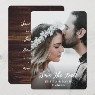 Save The Date Simple Rustic Country Mariage photo