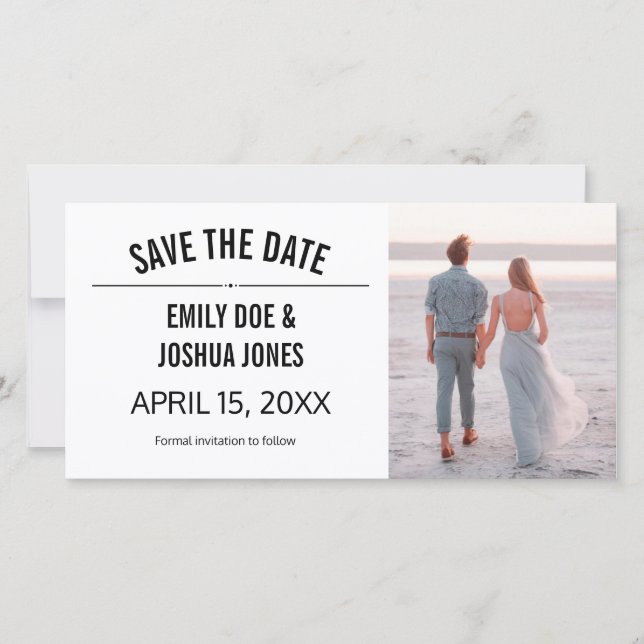 Save The Date simple simple simple simple enregistrer la date ma (Devant)