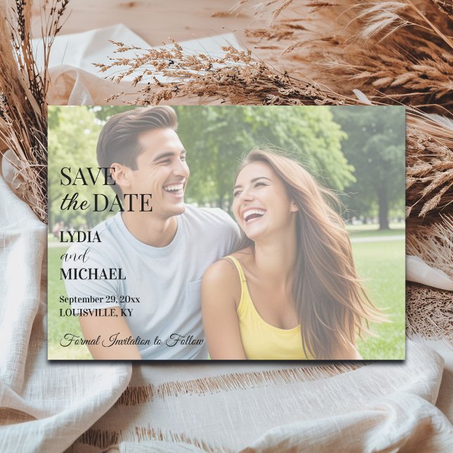 Save The Date Simple superposition de texte sur photo (Créateur téléchargé)