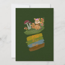 SIMPLE THÈME ANIMAL DE LA FORÊT RUSTIQUE