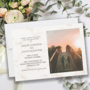 Save The Date Site Web Photo Mariage Cream Tan