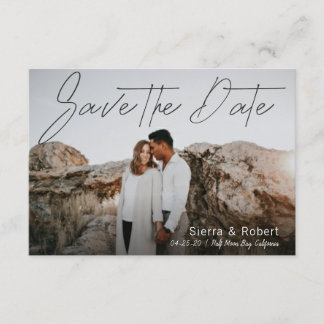 Save the Date Smooth Pen Stroke Announcement