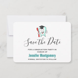 Save The Date Soins dentaires Bonne dent avec la casquette de di