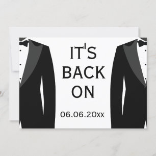 Save The Date Son Dos Sur Le Mariage Gay Noir Et Blanc