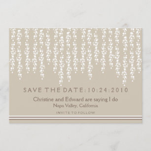 Save The Date Sous les économies de saule le mariage de date