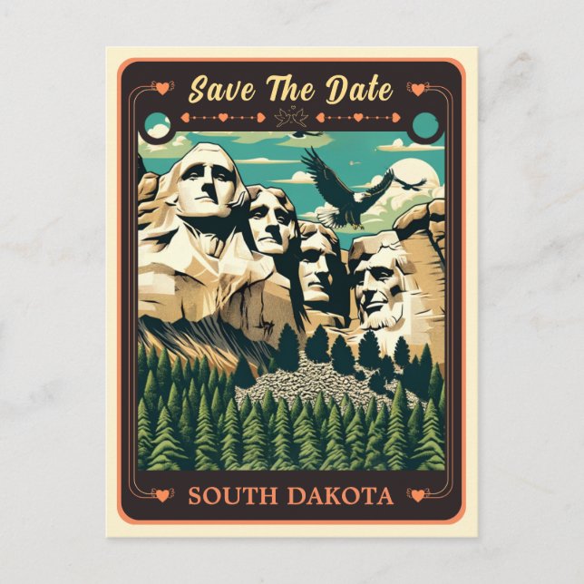 Save the Date | South Dakota Invitation Postcard (Front)