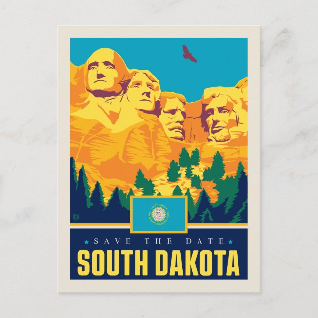Save the Date | South Dakota Invitation Postcard (Front)