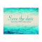 Save the date sparkling seas wedding postcard