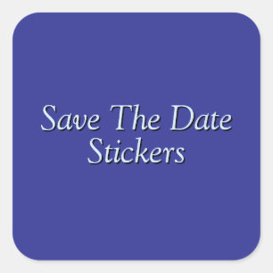 Save The Date! Square Sticker