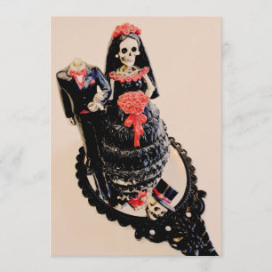 Save The Date Squelette gothique marié marié sans tête enregistr