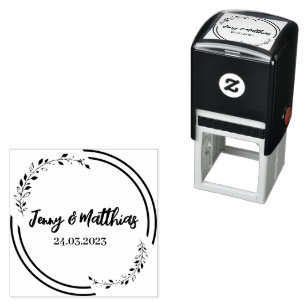 Save the date stamp, envelope adressing self-inking stamp