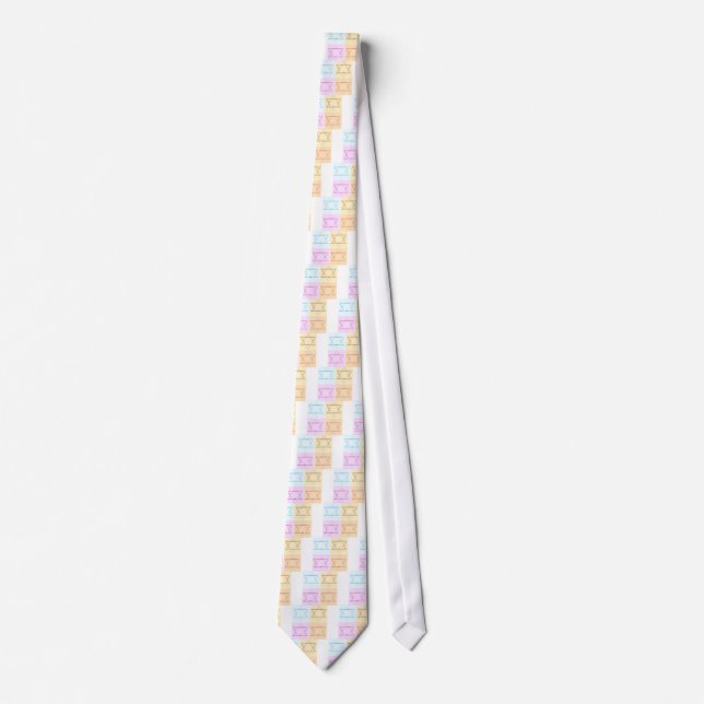 Save the Date/Star of David Tie (Front)