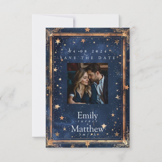 Save The Date Starry Night Romance Mariage (Devant)