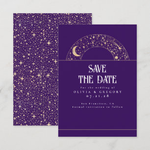 Save The Date Stars du ciel nocturne Céleste Enregistrer la date