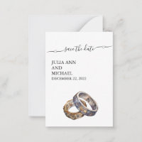 Save the Date SteamPunk Rings